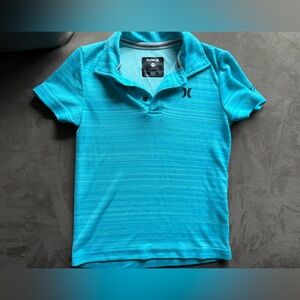 Hurley Toddler Boy 3T Teal Polo Shirt